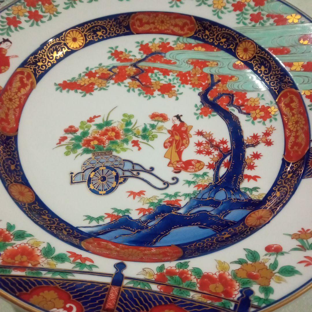 絵巻き皿　直径30センチ