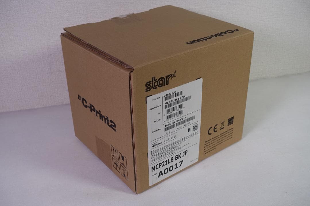 【美品】スター精密 サーマルプリンター mC-Print2 MCP21LB BK