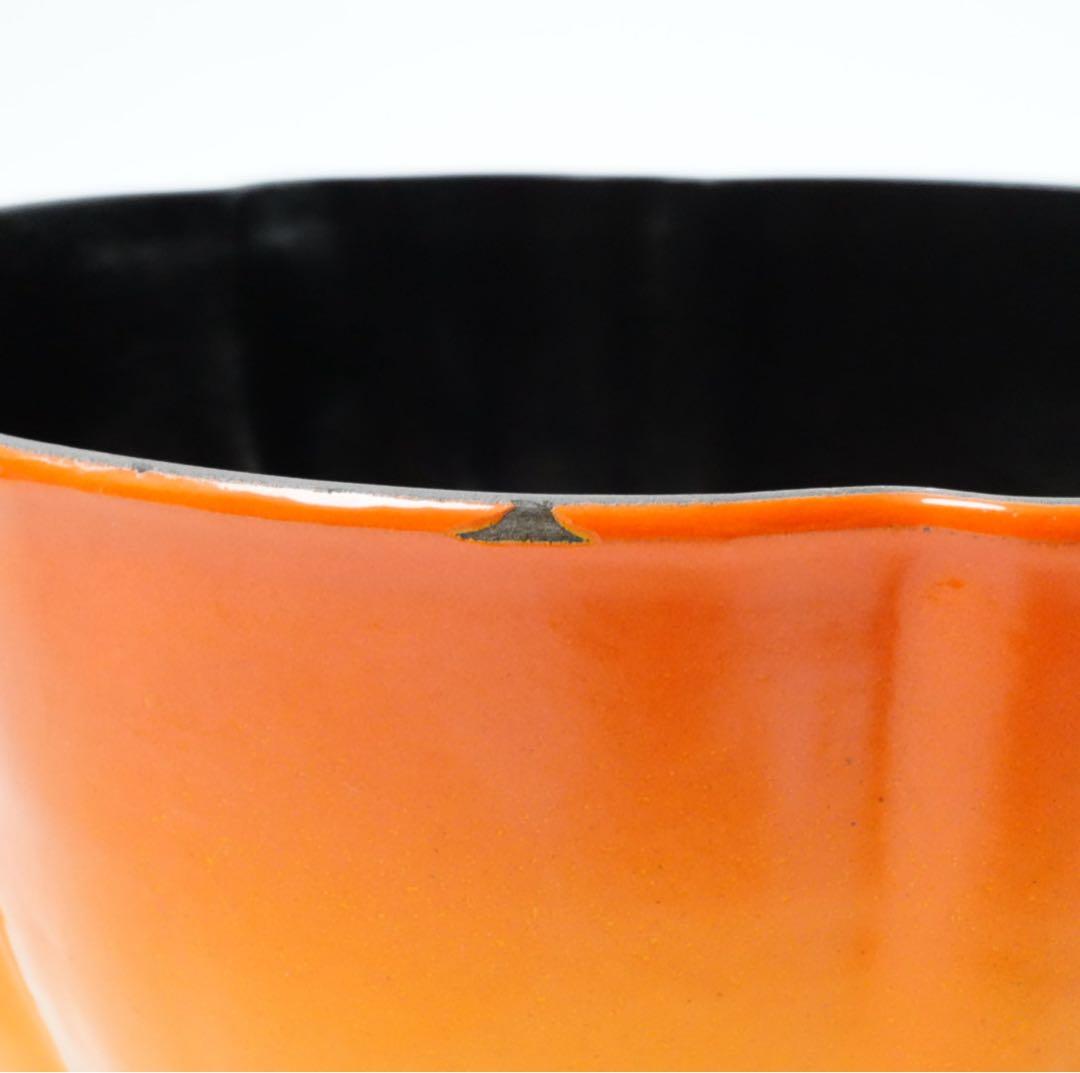 希少⭐︎ストウブ staub ココット パンプキン　オレンジ　24cm ビンテージ