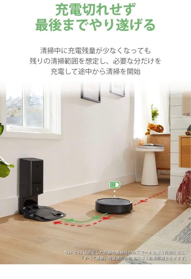 新品未使用品✨ アイロボット ルンバ i3+ ロボット掃除機 自動ゴミ収集