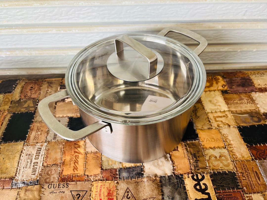 L12★IKEA★両手鍋 新品 未使用品 2.5L 調理器具 両手鍋 展示品