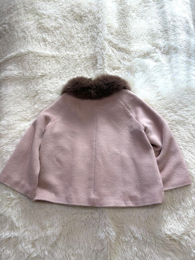 ANAYI アナイ 近年モデル フォックスファーノーカラーアルパカショートコート