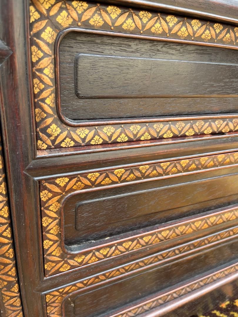 螺鈿 茶棚 茶箪笥 飾り棚 中国 インテリア 年代物 当時物 アンティーク