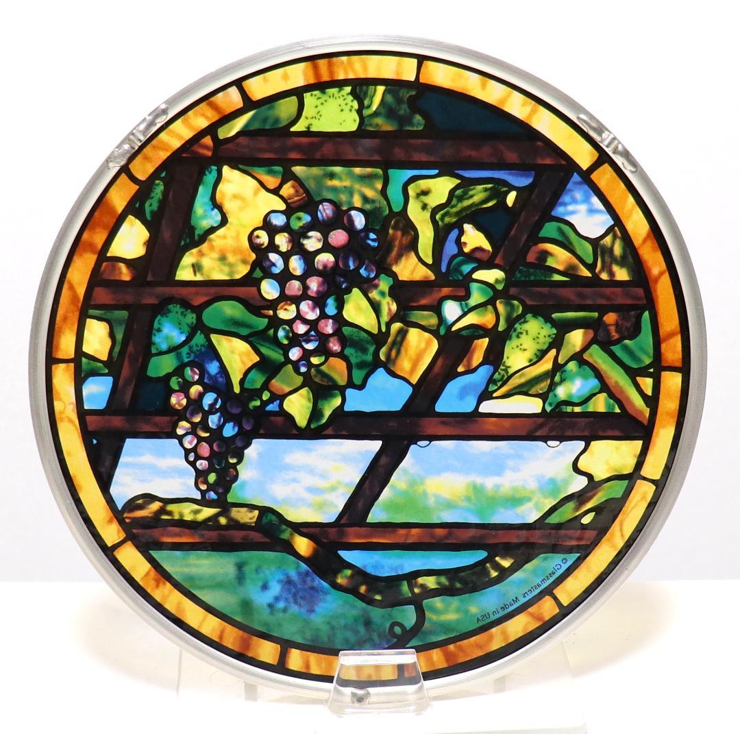 ルイス・C・ティファニー ヴィンテージステンドグラス トレリス 葡萄の木 ブドウ