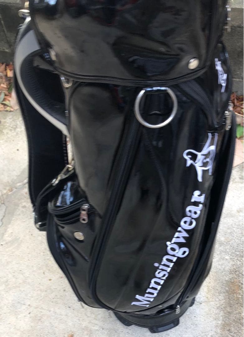 Munsingwear 黒 キャディバッグ