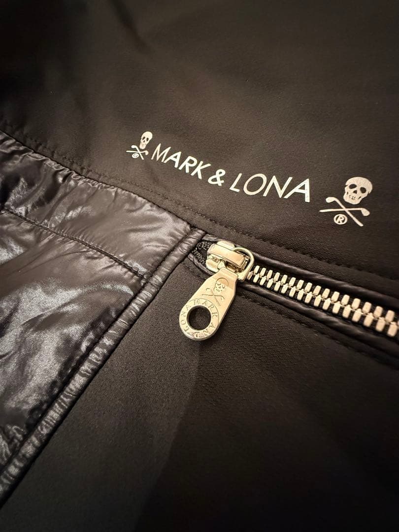 MARK & LONA ダウン入りゴルフパンツ／ブラック／防寒高機能・テーパード