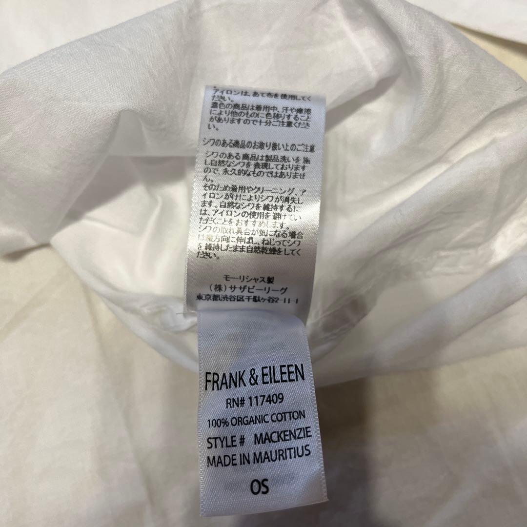新品未使用　フランク&アイリーンMACKENZIE ビックシャツ　ホワイト