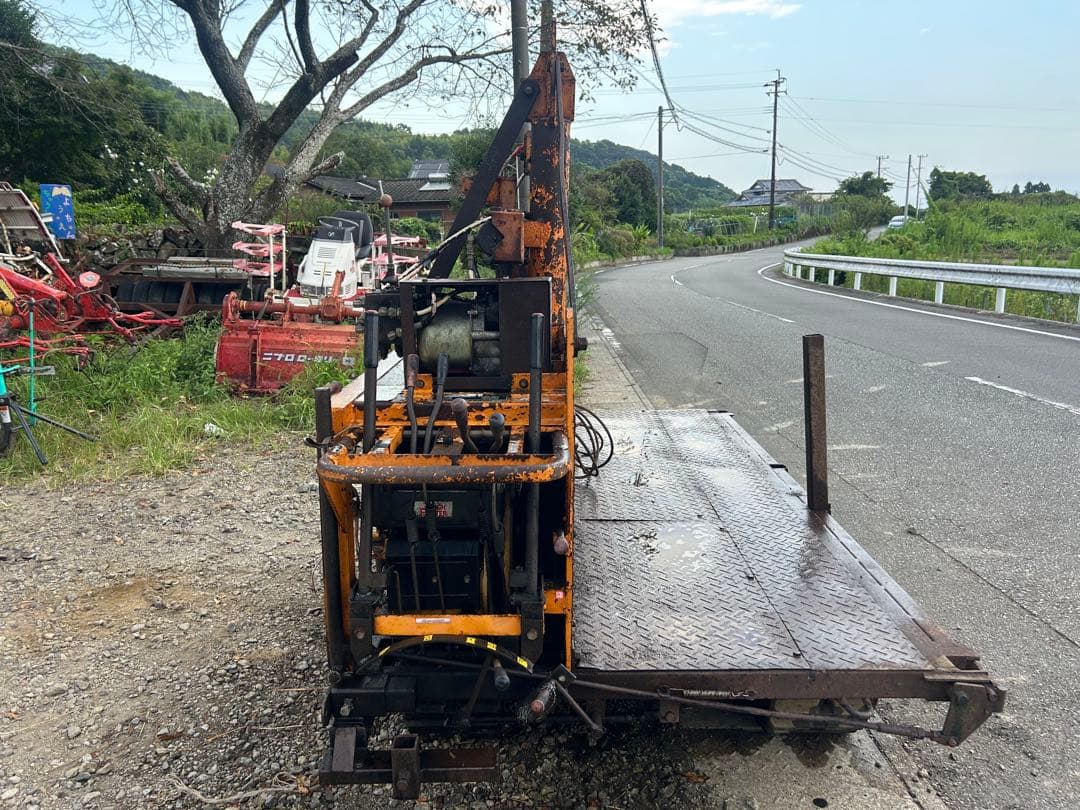 宮崎　日輪　林内車 ウインチ　ディーゼル　10馬力　集材機 木材運搬車　動画あり