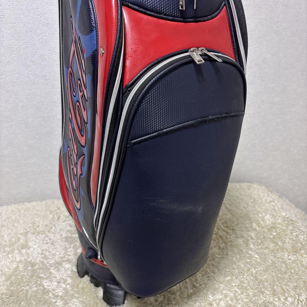 【希少品】 コカコーラ キャディバッグ カート式 8分割 レザー・エナメル仕様