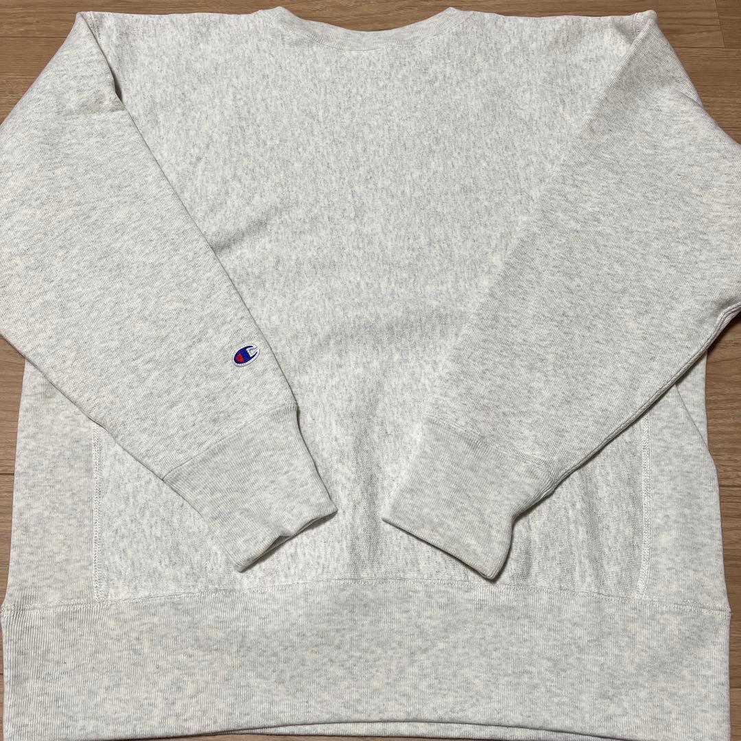 チャンピオン 別注 R/W エルボーパッチ クルーネックスウェット
