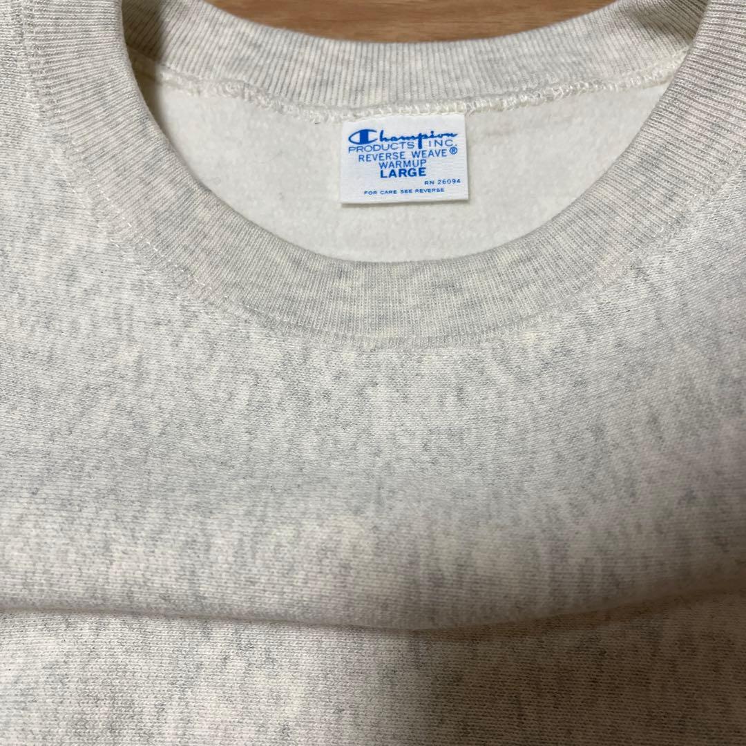 チャンピオン 別注 R/W エルボーパッチ クルーネックスウェット