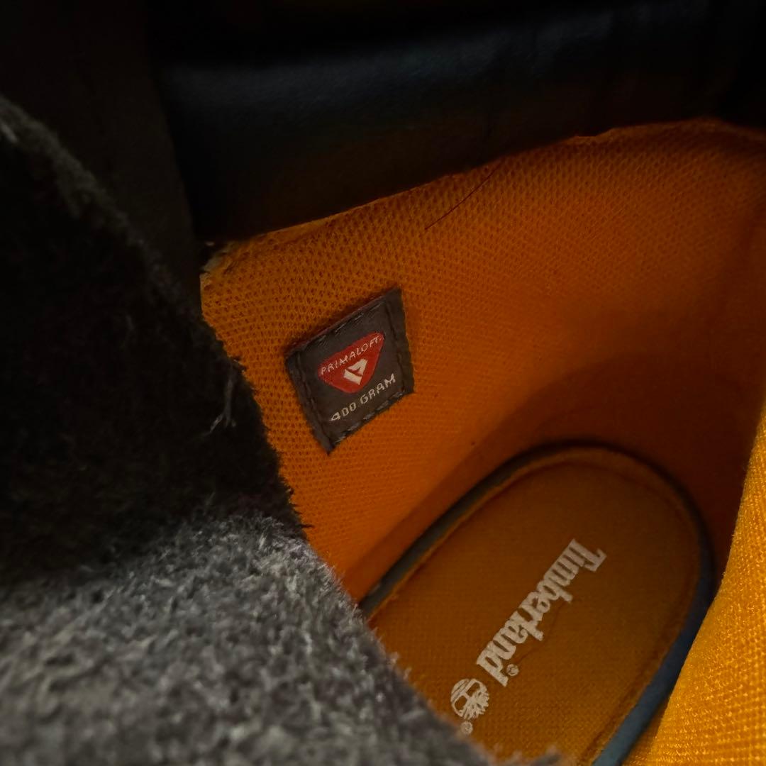 Timberland ダークブラウン ミッドカットブーツ 25cm