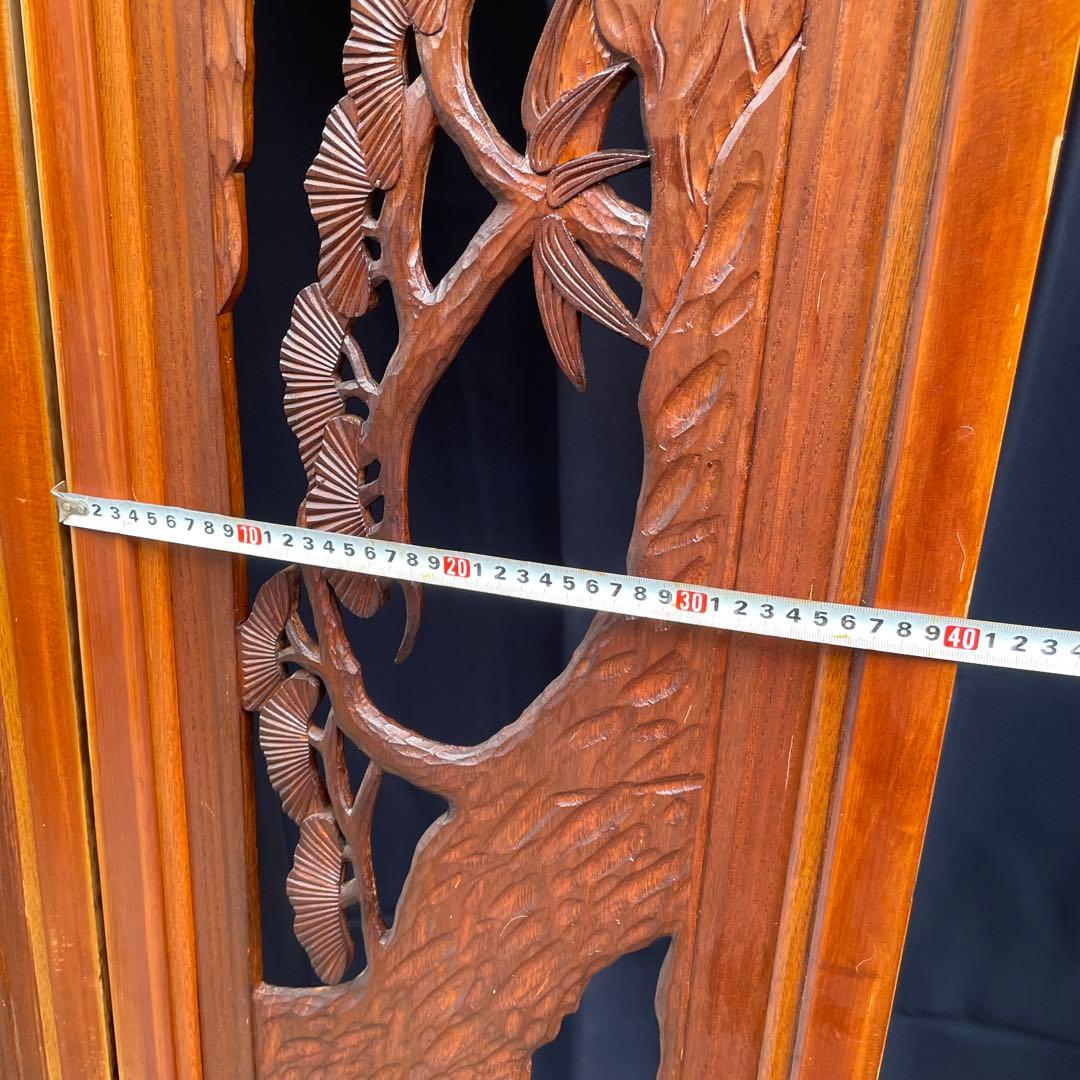 【送料込‼︎土日発送】欄間　2枚セット　レトロ　昭和　和室　手彫り