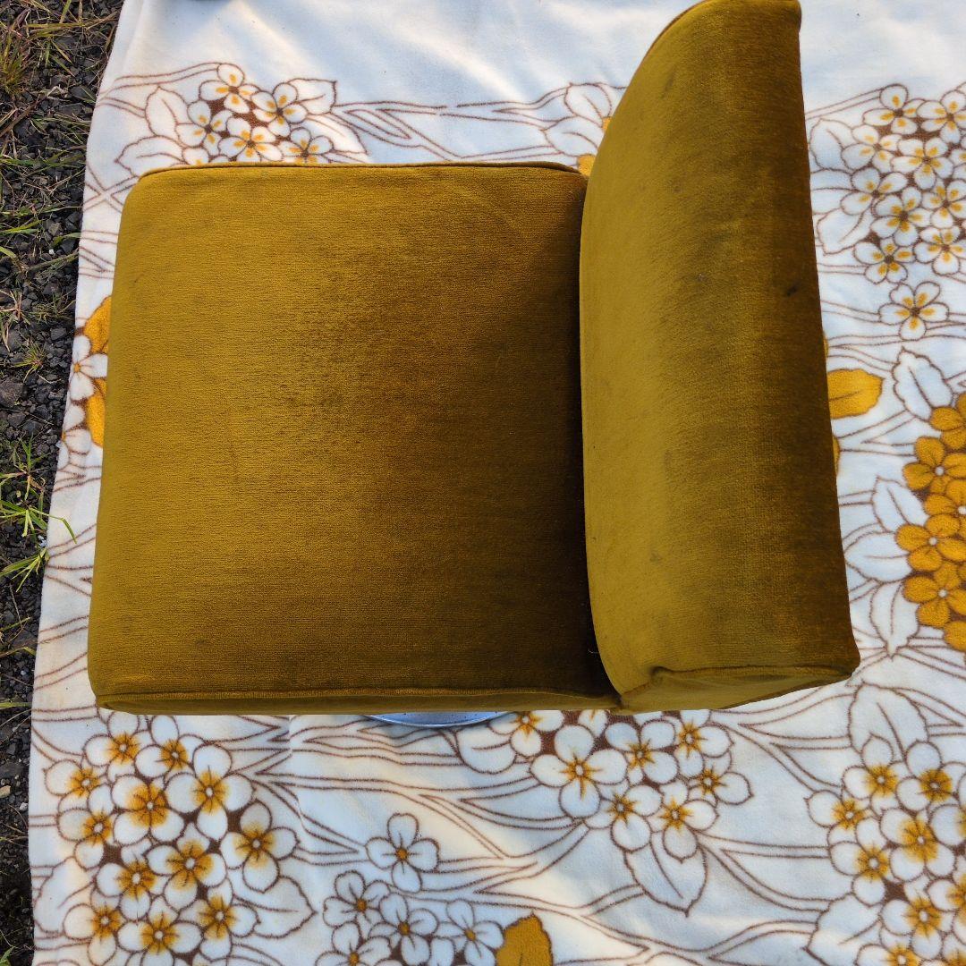 昭和レトロ モケット 1人掛け チェア③+④ソファベルベット ポップ カリモク