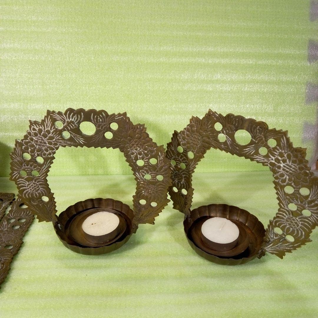 キャンドルホルダー　ティーライトキャンドル　２個セット