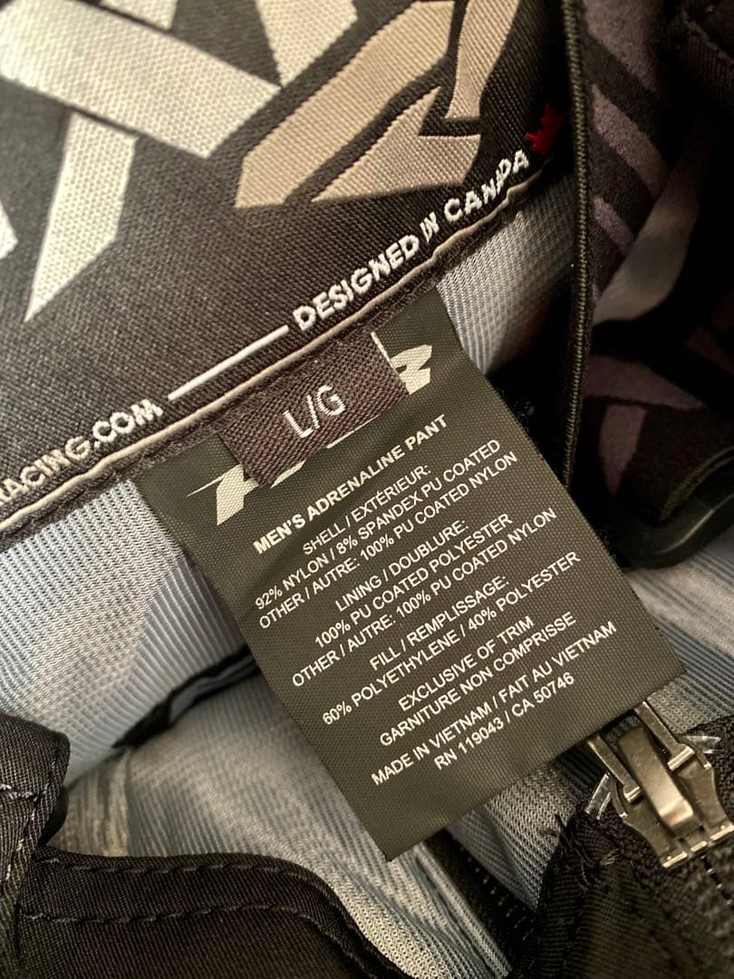 FXR スノーモービルセットアップ上下