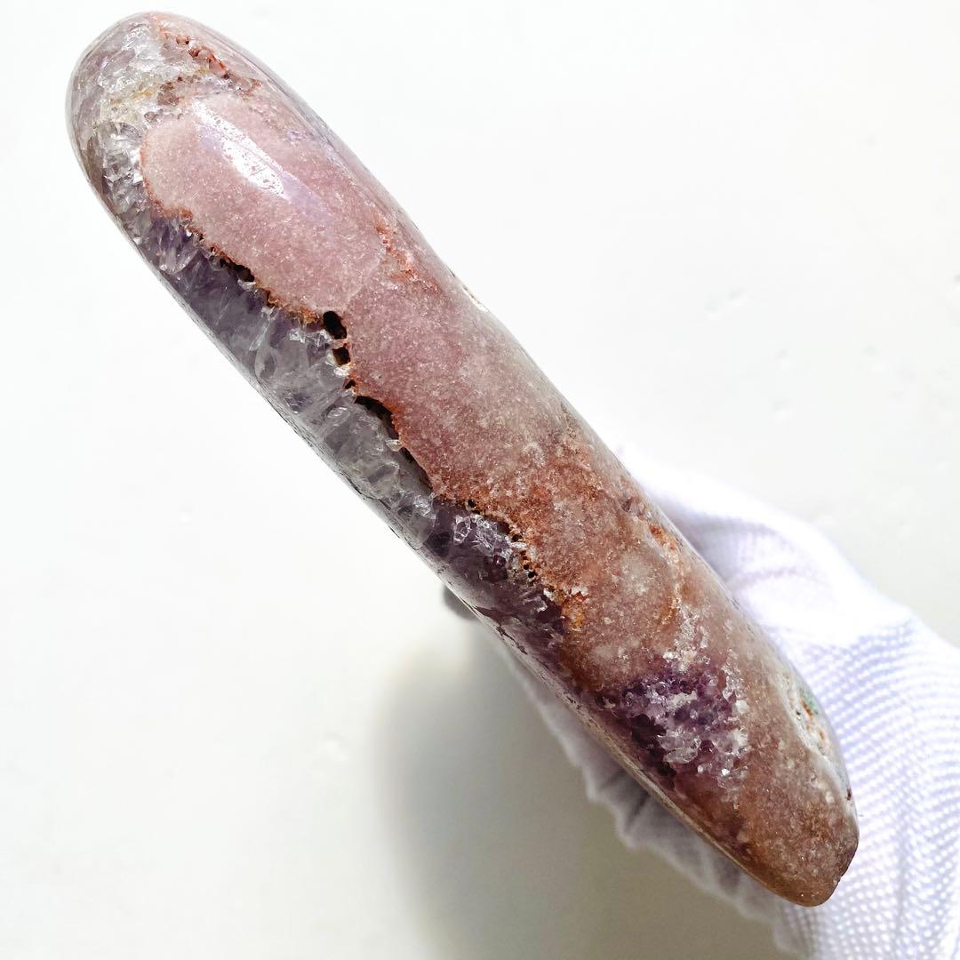 ★★★破格 最終特価【 特大 ピンクアメジスト 原石 ハート 1.54kg