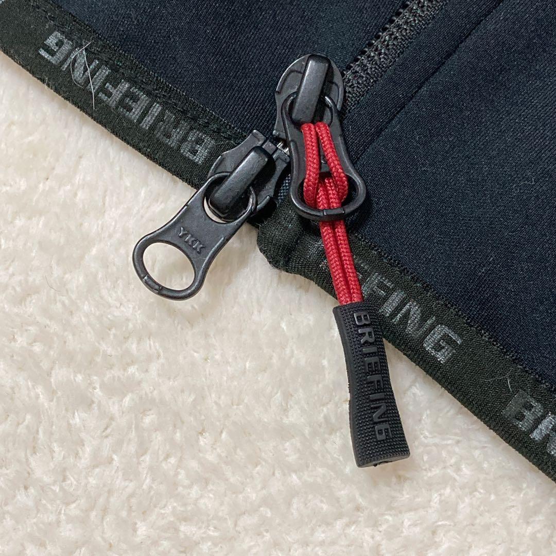 【美品】BRIEFING GOLF ジップアップベスト ストレッチ 3Dロゴ M