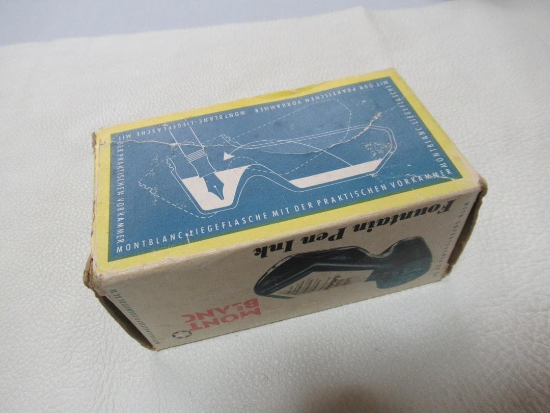 希少 1960～1970年代共箱付◆モンブラン 靴型 インク空瓶 2oz 2種類