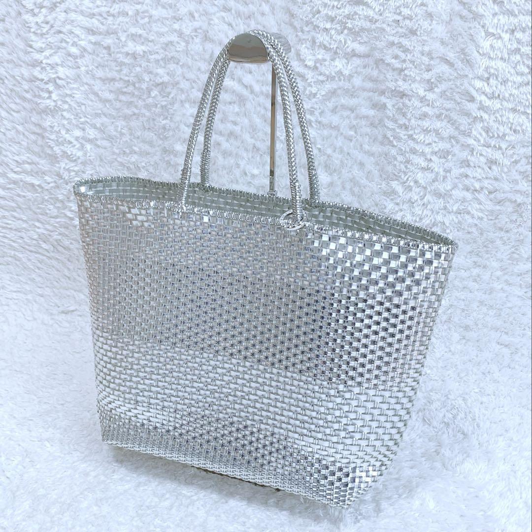 美品♪ ANTEPRIMA イントレッチオ インナーバッグ ポーチ付 シルバー