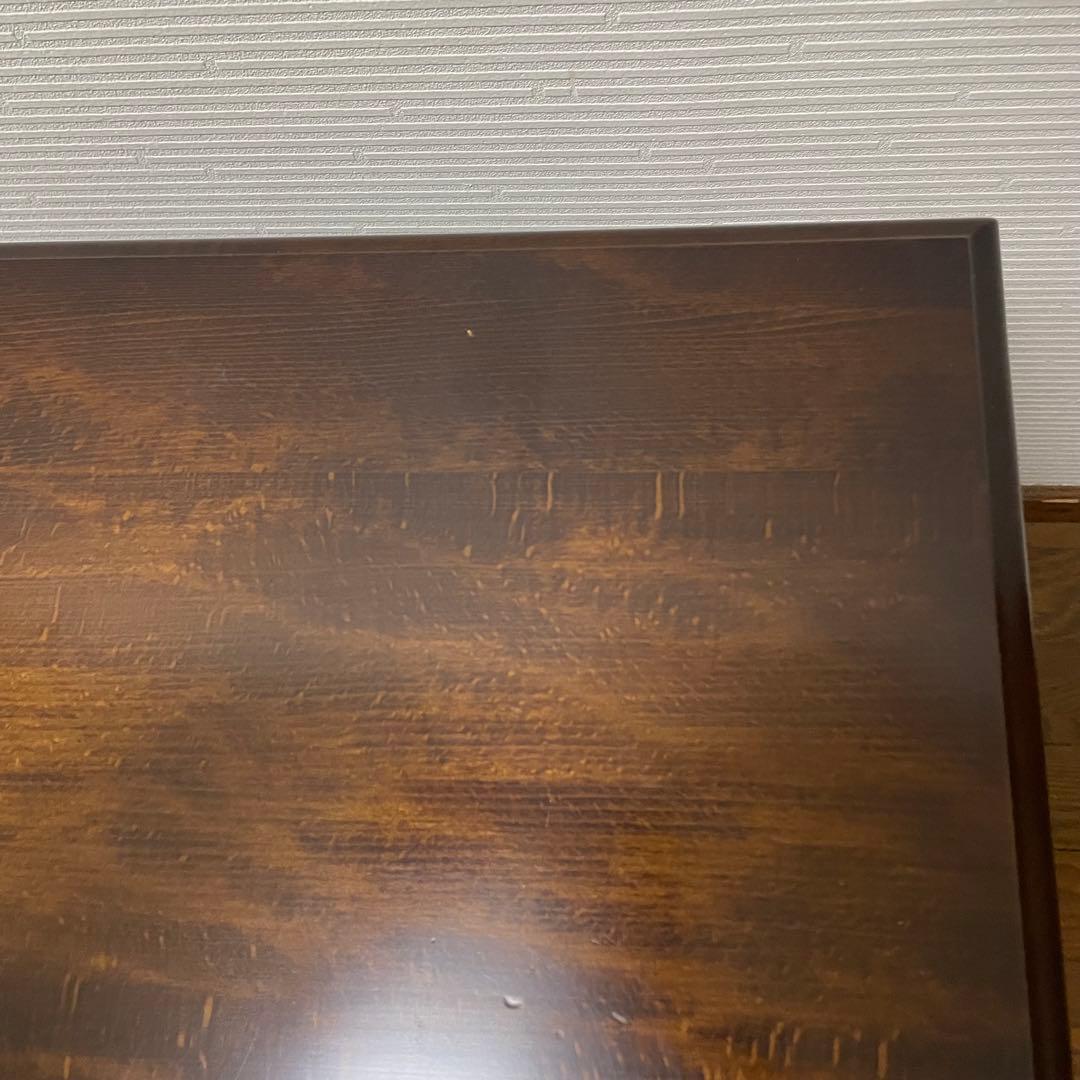 美品　オールドカリモク　サイドテーブル　マガジンラック付き　コロニアル