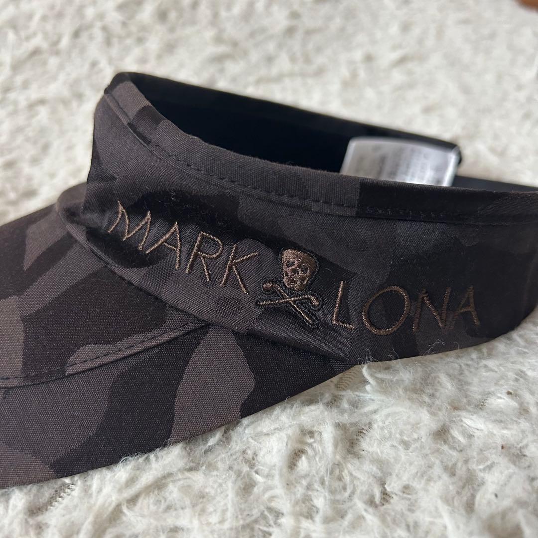 MARK & LONA マークアンドロナ サンバイザー スカルロゴ カモフラ柄
