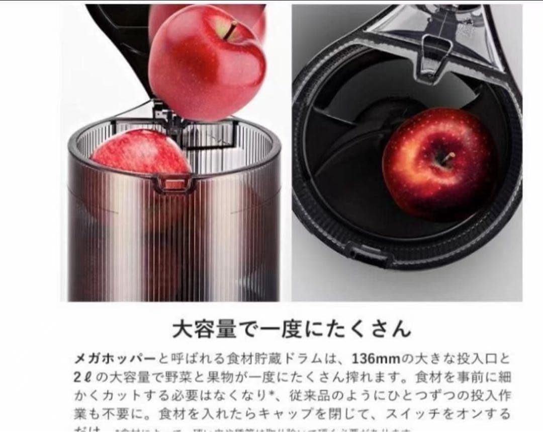 ヒューロム スロージューサー H-300E-BBAC03 スロージューサー