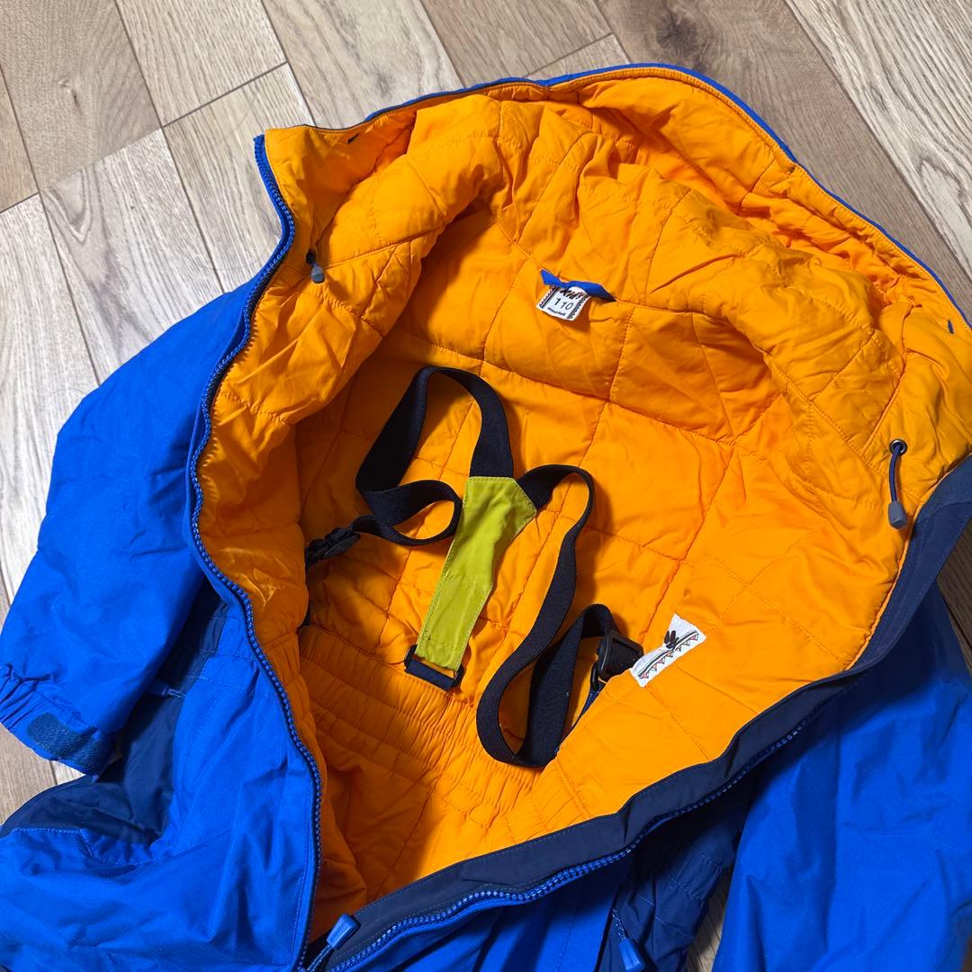 mont-bell 子供用 フード付きジャンプスーツ 青　110