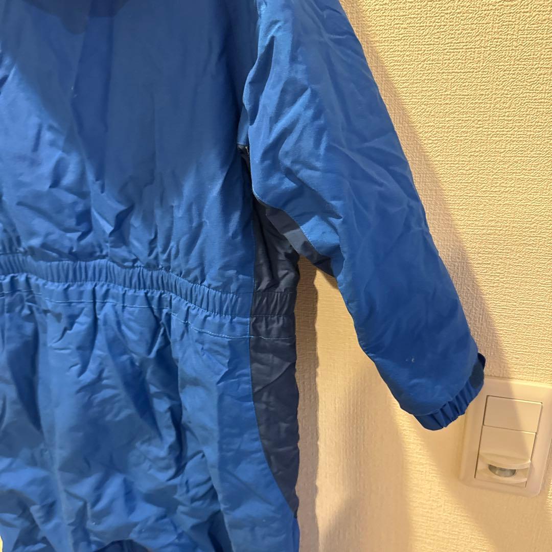 mont-bell 子供用 フード付きジャンプスーツ 青　110