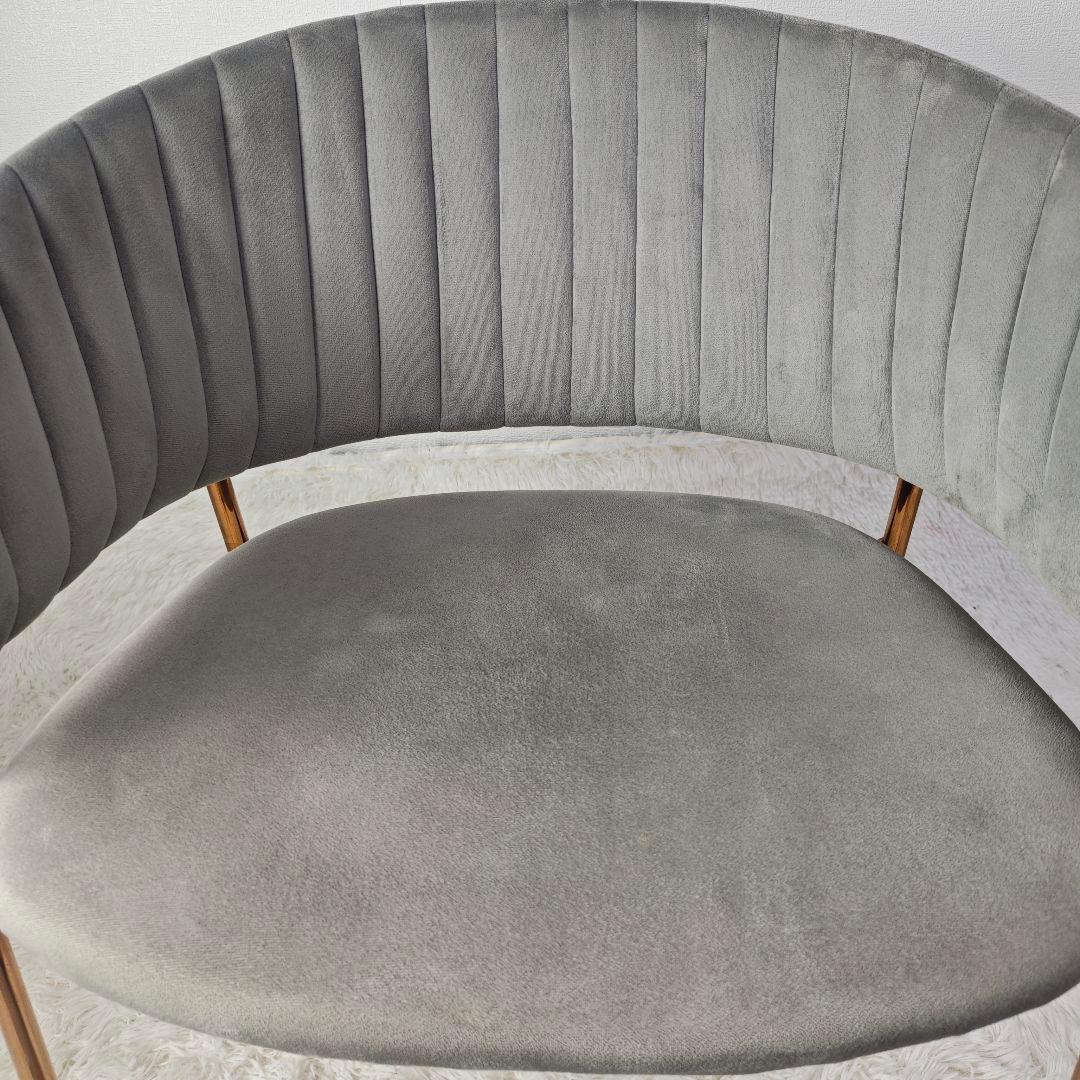 【美品】furnterior elena ベルベットチェア