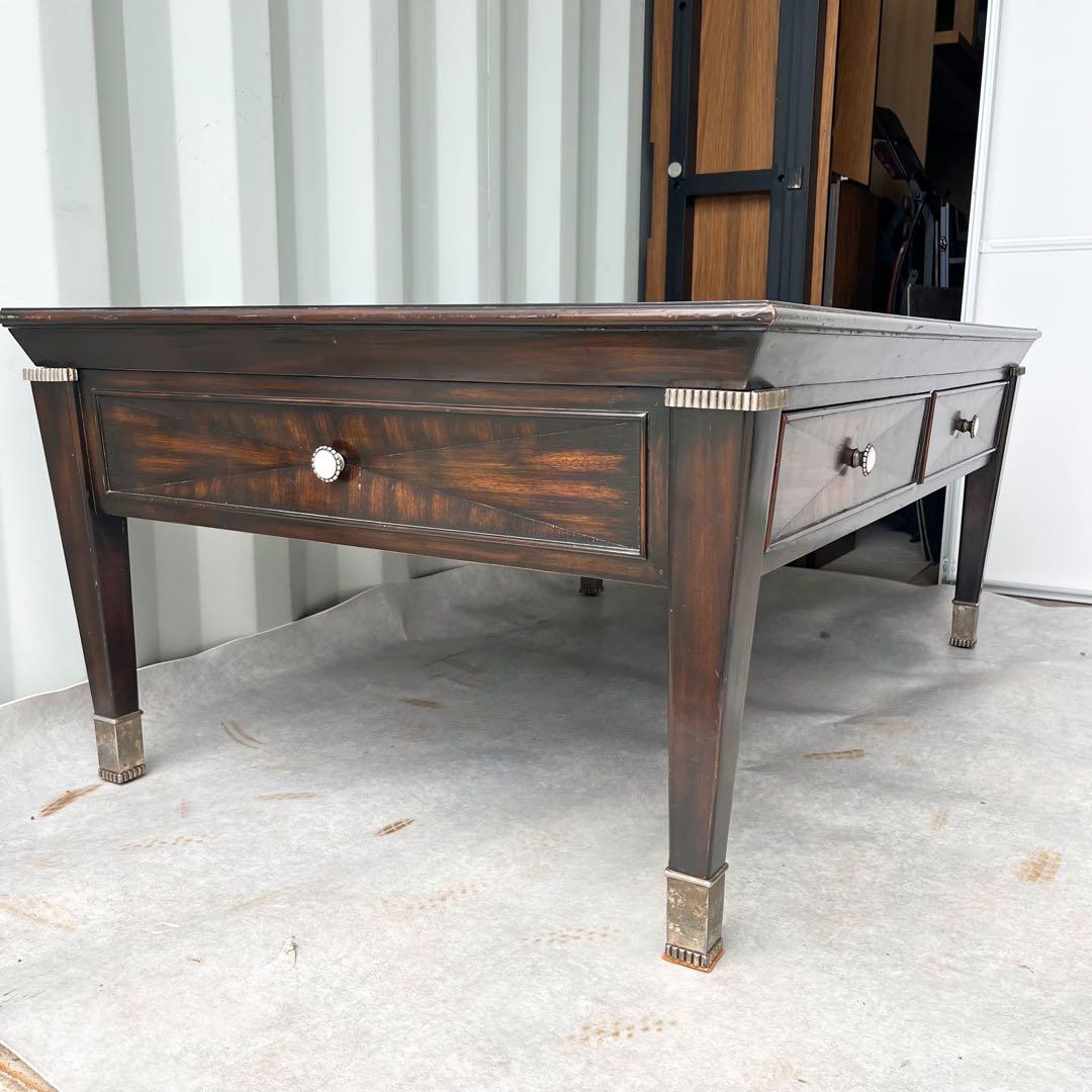 取付無料！メートランドスミス おしゃれアンティーク引き出し付きローテーブル✨