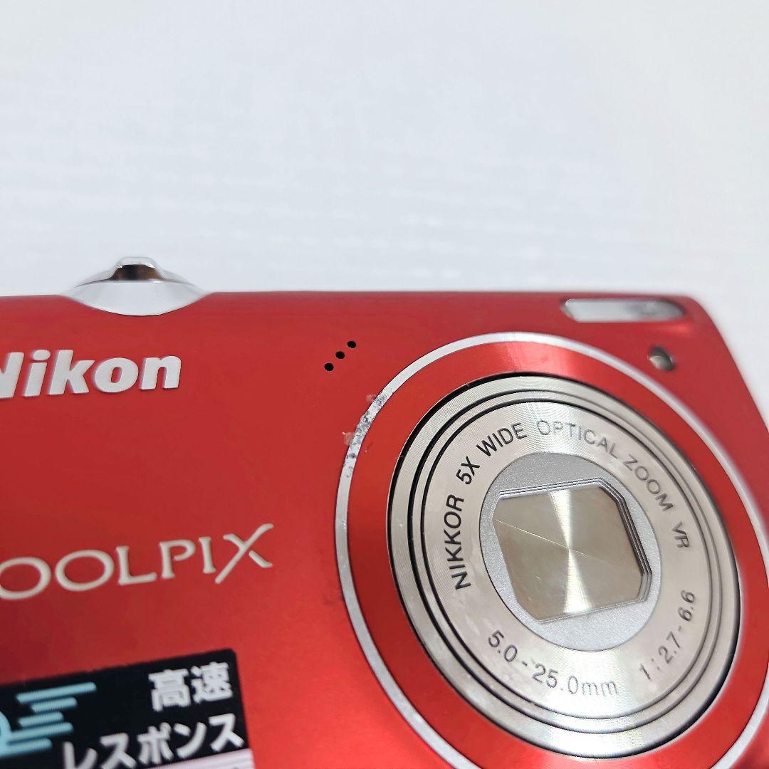 【美品】Nikon ニコン デジカメ COOLPIX S5100 レッド