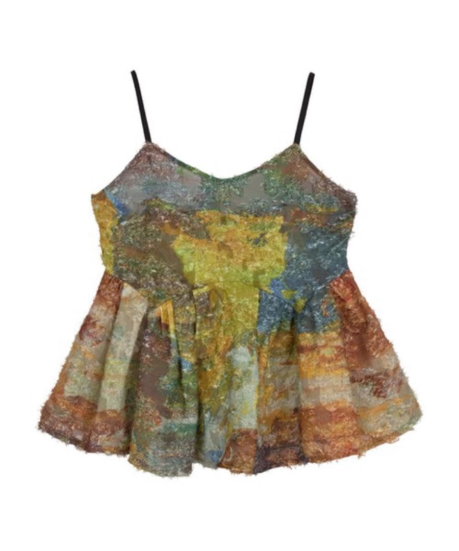 タグ付Ameri MEDI RACHEL FLUFFY ART CAMISOLE