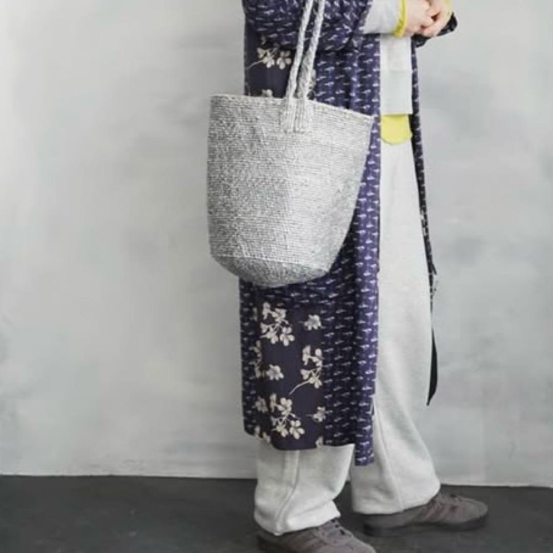 RECTANGLE シルバーバッグ かごバッグ レクタングル　スモールトート