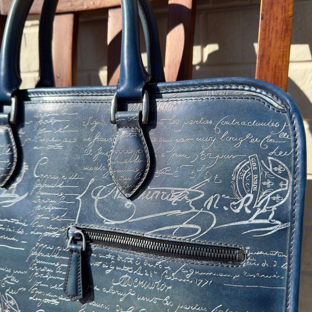 特注 定価65万 ベルルッティ アンジュールミニ スクリットレザーブリーフケース