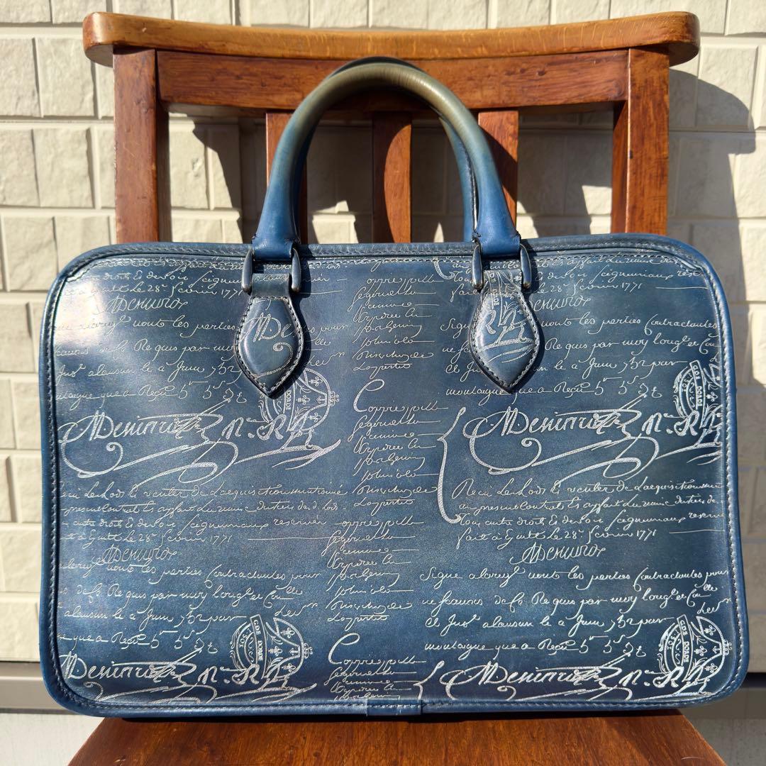 特注 定価65万 ベルルッティ アンジュールミニ スクリットレザーブリーフケース