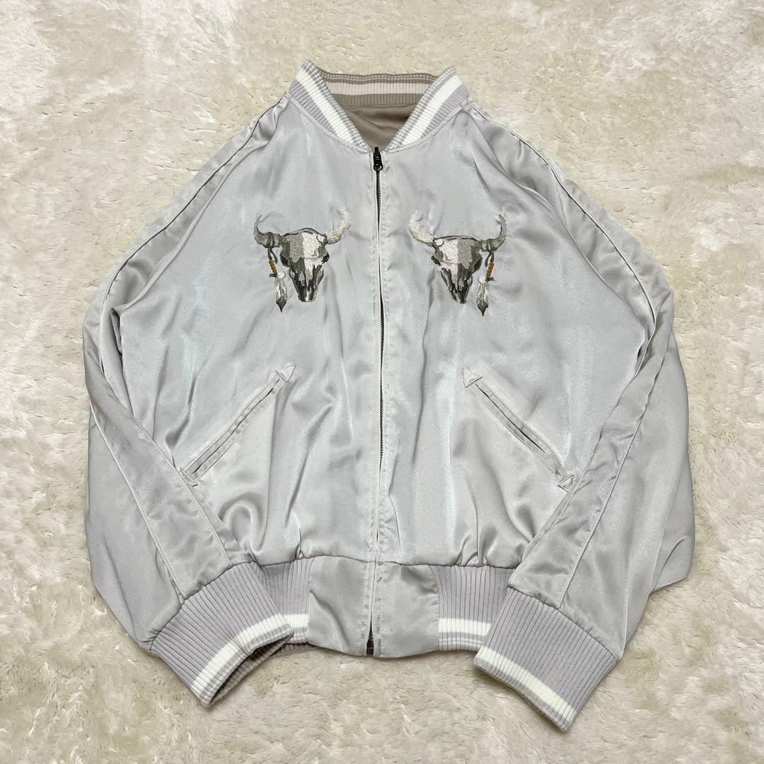 ✨希少色✨goa インディアン バッファロー刺繍 リバーシブル スカジャン