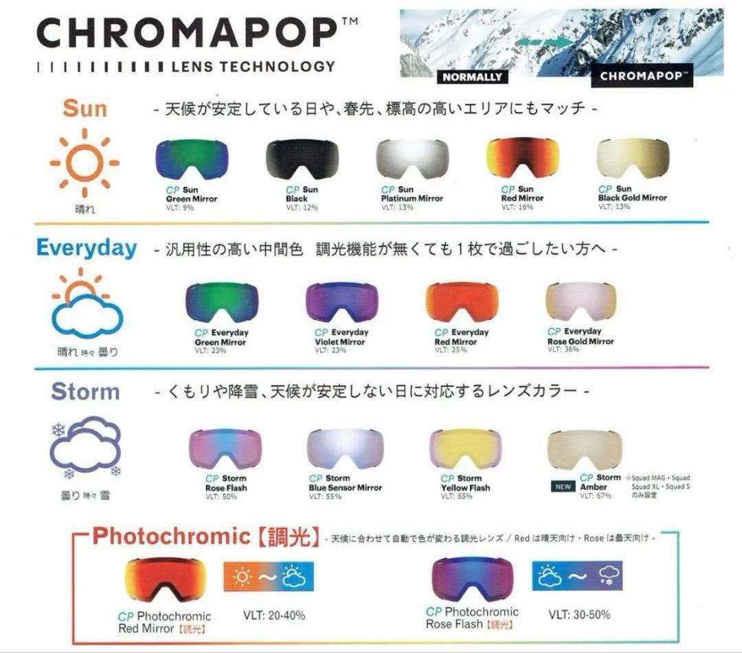 美品☆SMITH スミス I/O MAG XL Chromapop ゴーグル☆