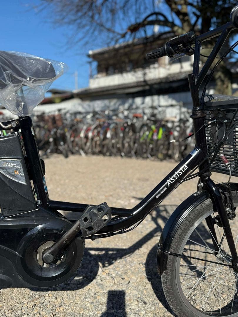 電動アシストパナソニック シティタイプ 20インチブラック／バスケット付き