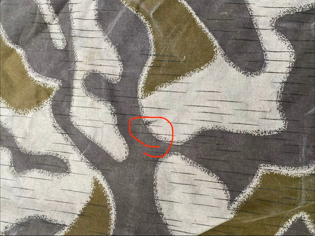 60sビンテージ　オーストリア軍　スワンプカモ　ツェルトバーン　軍幕　ポンチョ④