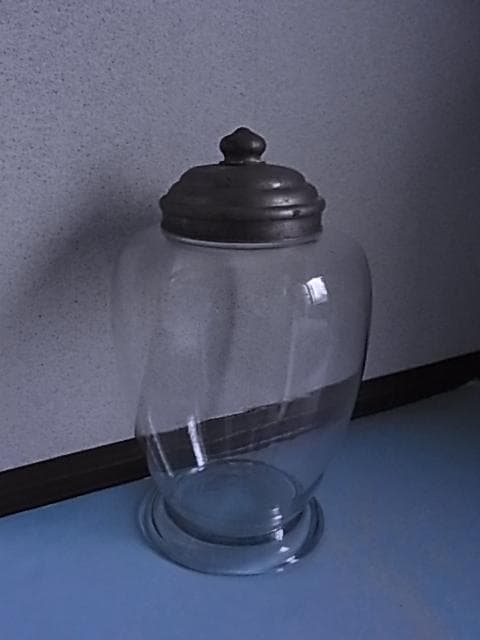 和ガラス　ナツメ型　地球瓶　ガラス瓶　駄菓子屋　菓子瓶　戦前　大正　昭和レトロ