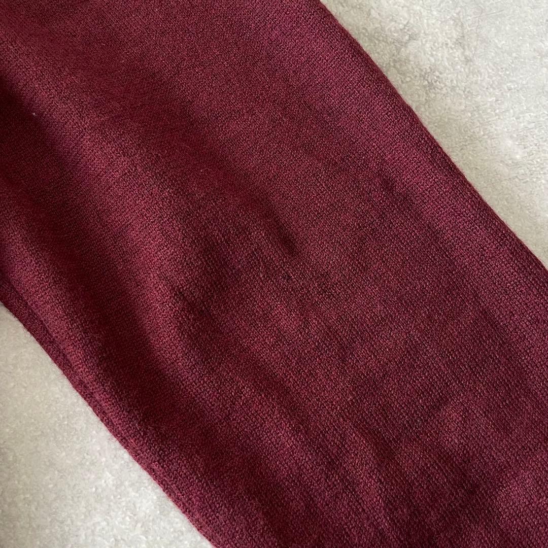 12AW Martin Margiela ニットポロシャツ ボルドー ウール 1