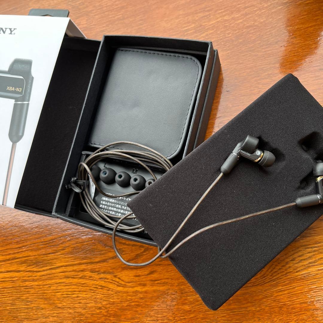 【未使用に近い】SONY XBA-N3 イヤホン 箱・ケーブル・イヤピース付