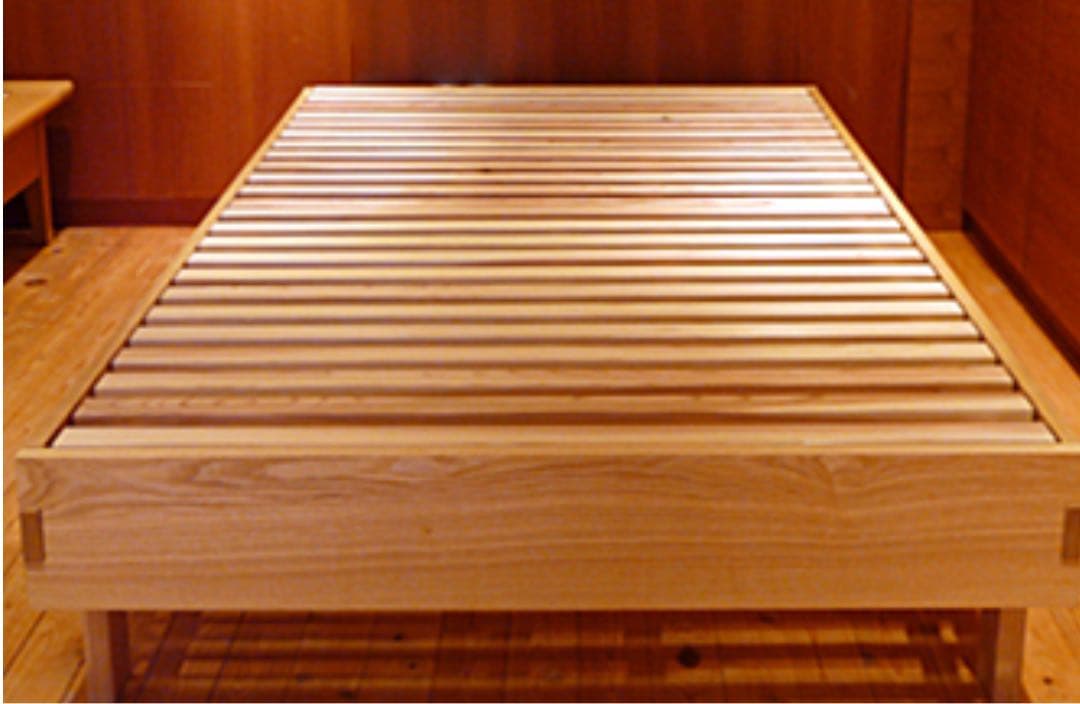 【天然素材！】ISHITAYA タモナチュラルベッドフレーム ディックタイプ