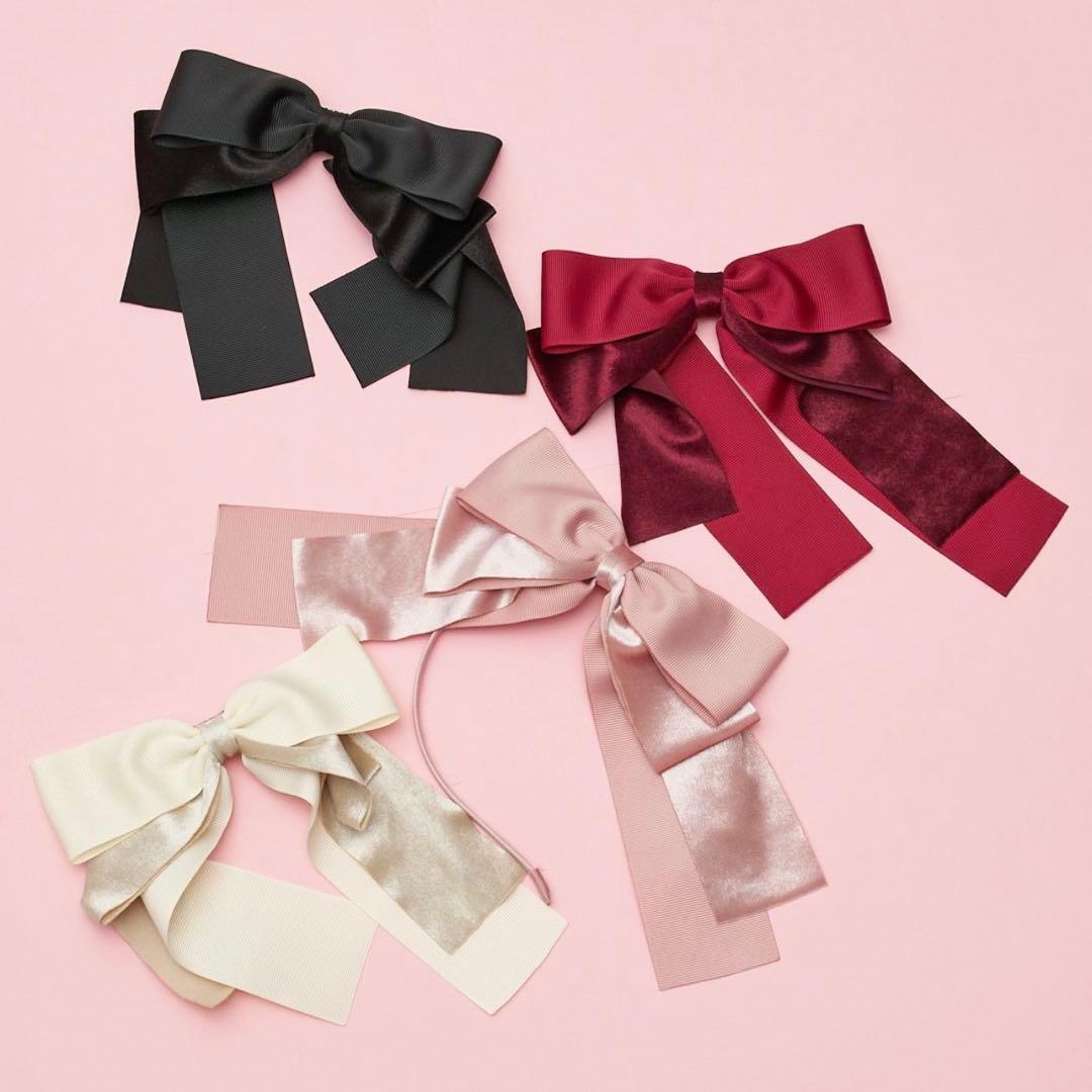 新品未使用 マリアピピ maria pipi リボンカチューシャ 全4色セット