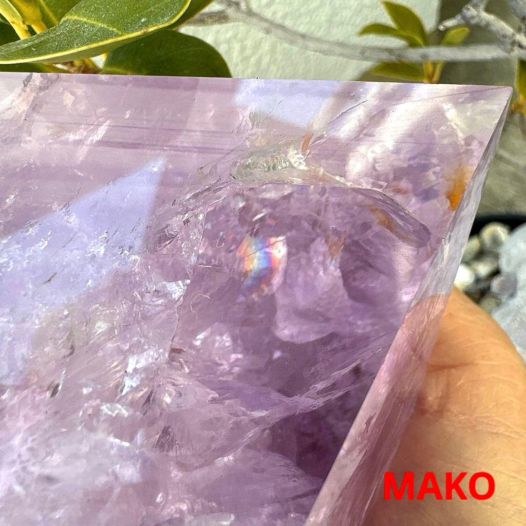 M1878☆アメジストピラミッド625g☆ブラジル産☆天然石　原石