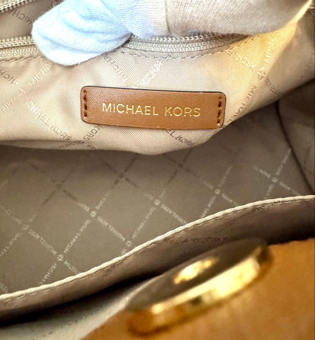 美品✴︎MICHAEL KORS HAMILTON サッチェル MKシグネチャーM