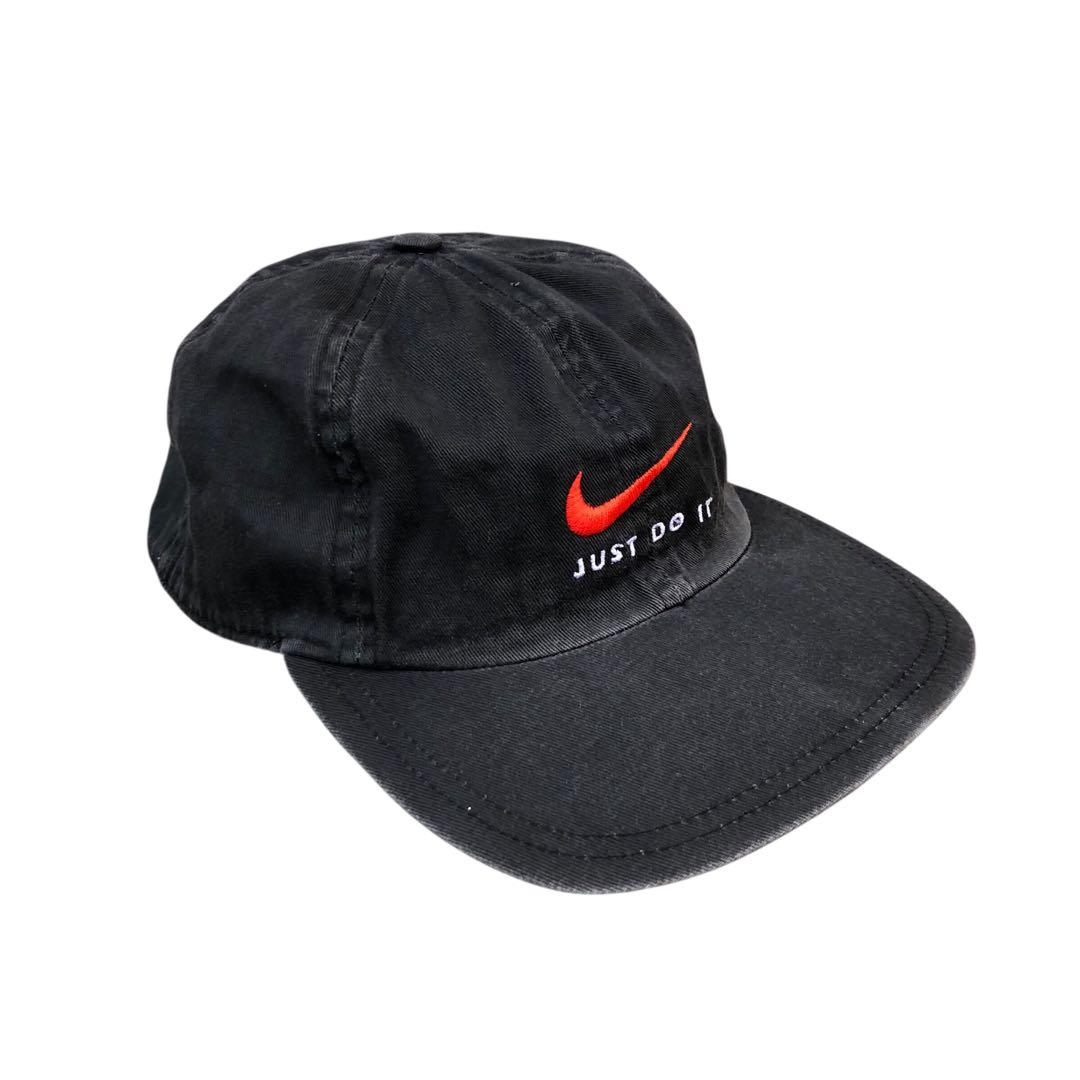 【90’s】NIKE ナイキ　オールドキャップ　刺繍ロゴ　vintage 銀タグ