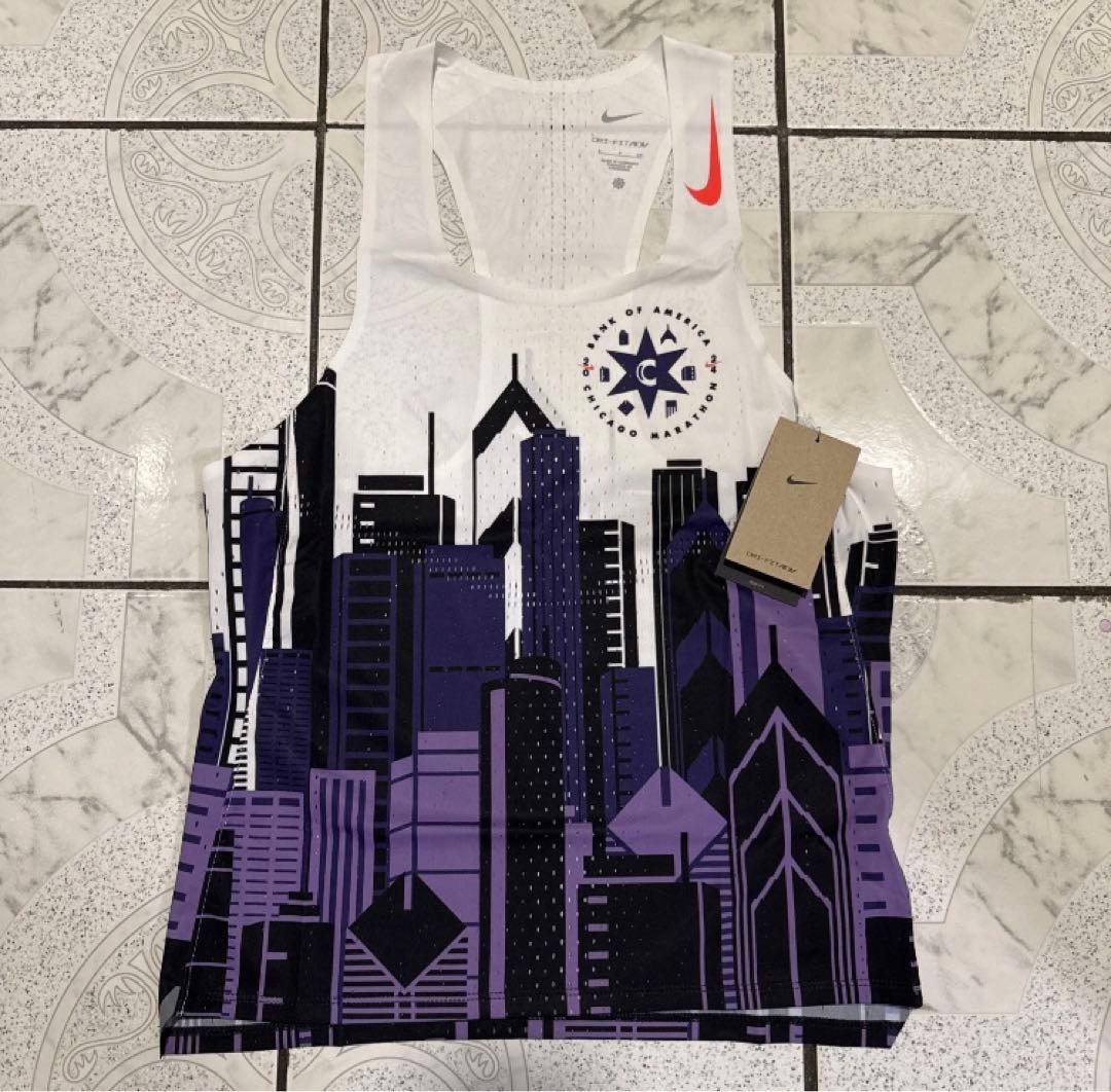 最安❗️NIKE AeroSwift エアロスイフト シングレット シカゴマラソン