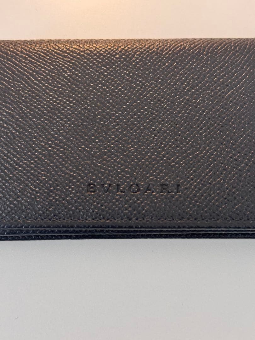 BVLGARI ブラックレザー 名刺入れ